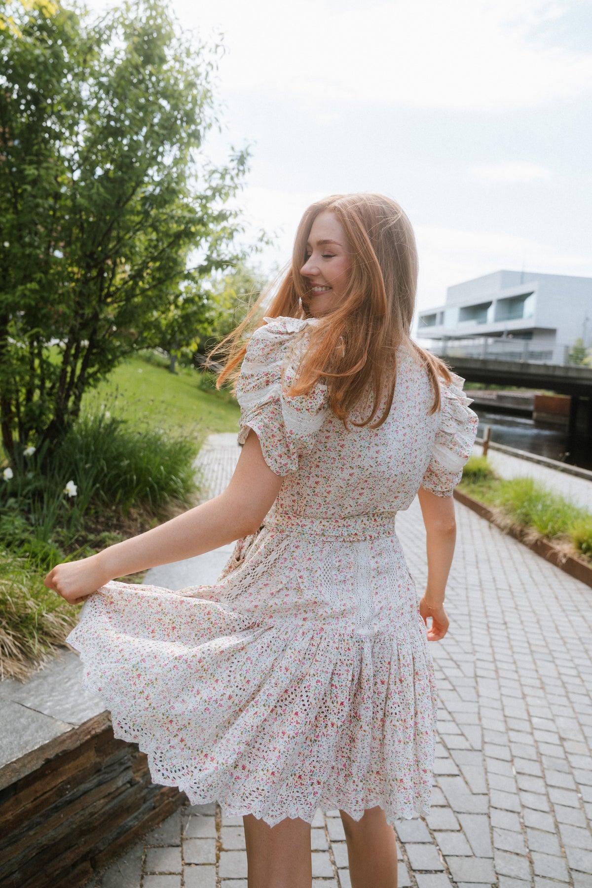 Shanni Dress - White Print