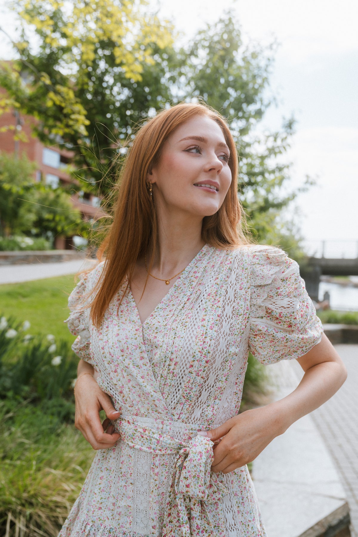 Shanni Dress - White Print