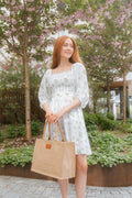 Michelle Dress - Mint Rose Print