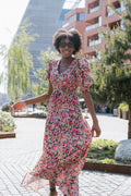 Dominica Long Linen Dress - Black