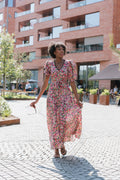 Dominica Long Linen Dress - Black