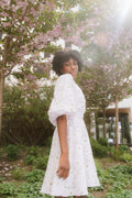 Clara Dress - Lavender Peony Print