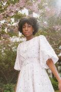 Clara Dress - Lavender Peony Print