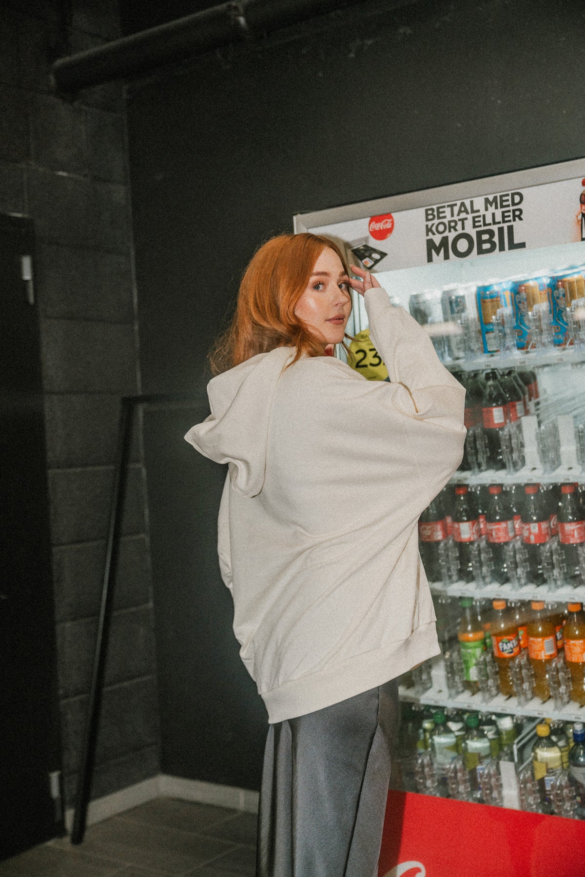 Oversized Logo Hoodie - Off-White