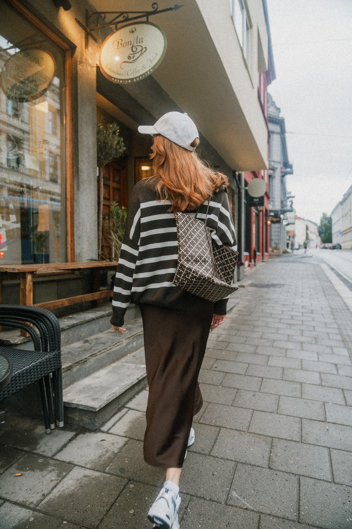 TenleyIW Turtleneck Pullover - Brun/Vit
