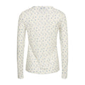 Riju O-Neck Tee - Cream/Blue Flower