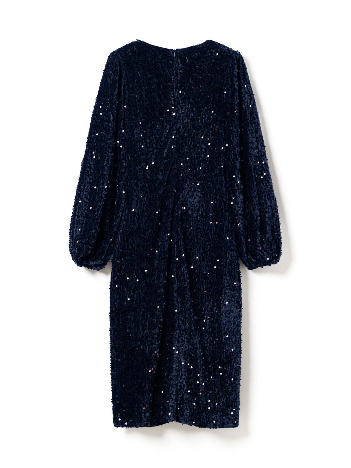Teagan Lg Dress - Marinblå