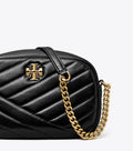 Kira Chevron Camera Bag - Black