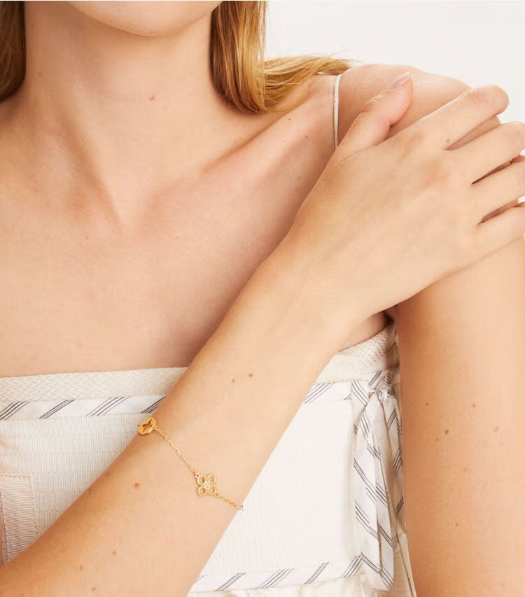 Kira Clover Armband - Tory Gold
