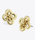 Kira Clover Stacked Stud Earring - Tory Gold
