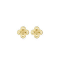 Kira Clover Stacked Stud Earring - Tory Gold