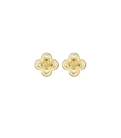 Kira Clover Stacked Stud Earring - Tory Gold