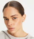 Icon Enamel Circle-Stud Earring - Tory Gold / New Ivory