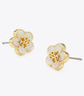 Kira Flower Stud - Tory Gold / Mother Of Pearl