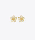 Kira Flower Stud - Tory Gold / Mother Of Pearl
