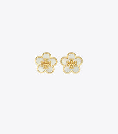 Kira Flower Stud - Tory Gold / Mother Of Pearl