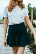 Madeleine Linen Tee - Vit