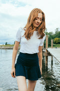 Madeleine Linen Tee - Vit