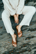 Madrid Oiled Leather Narrow - Cognac