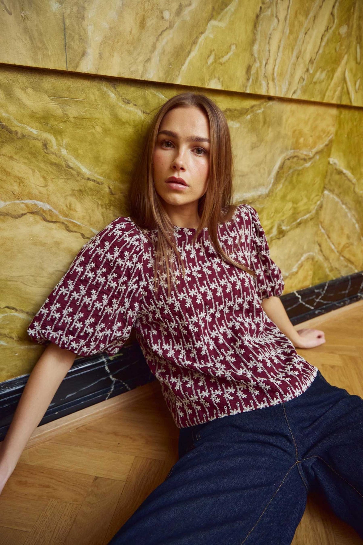 Shelly Blouse - Dusty Mahogany