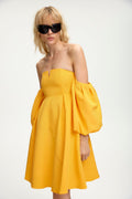 DaniGZ Off Shoulder Dress - Kumquat