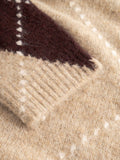 N-Laiana Stickad Kofta - Sand Melange
