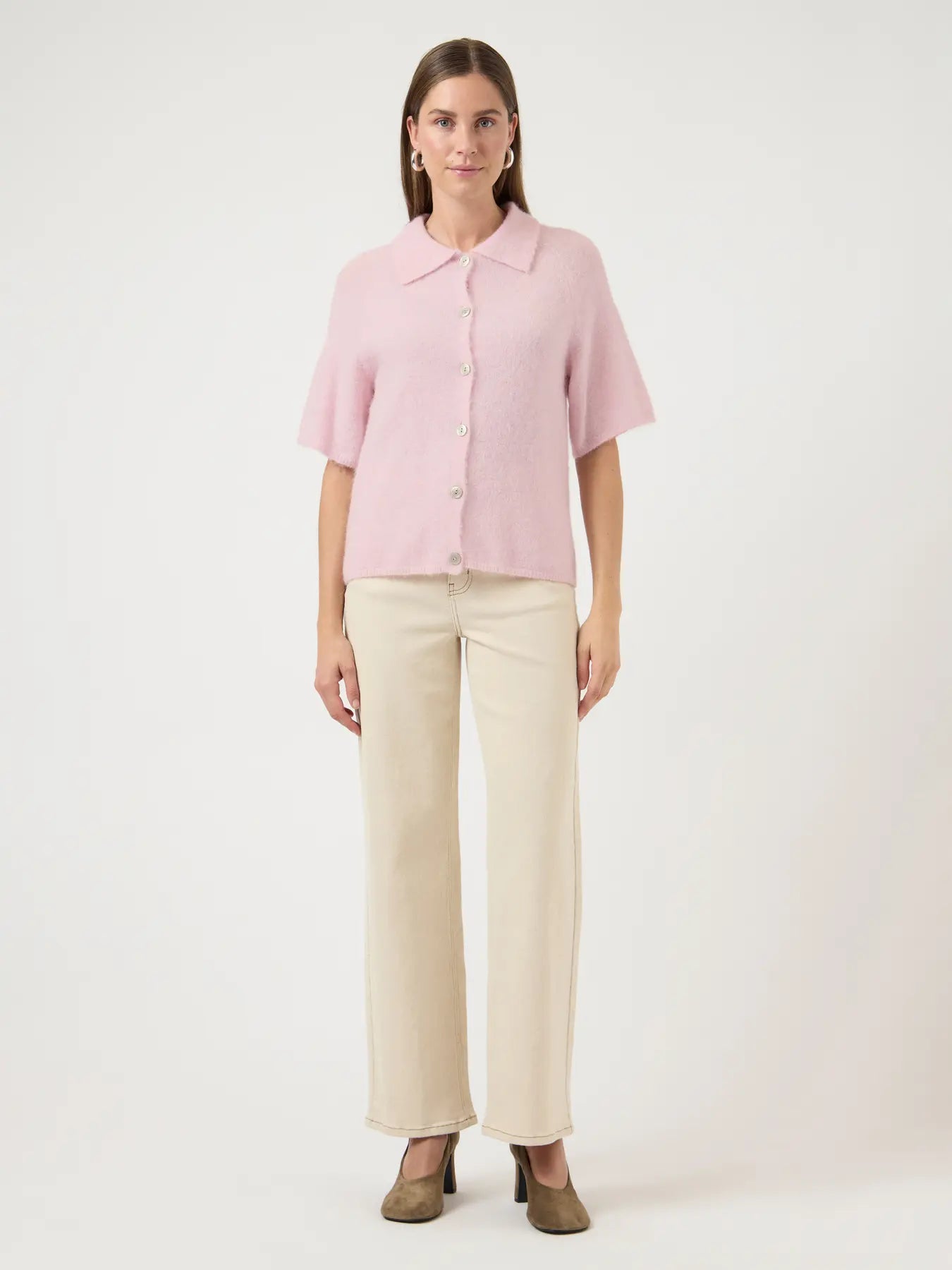 Yasdura 2/4 Knit Cardigan - Ballerina Melange