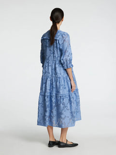 Sadie 3/4 Midi Dress B - Vista Blue