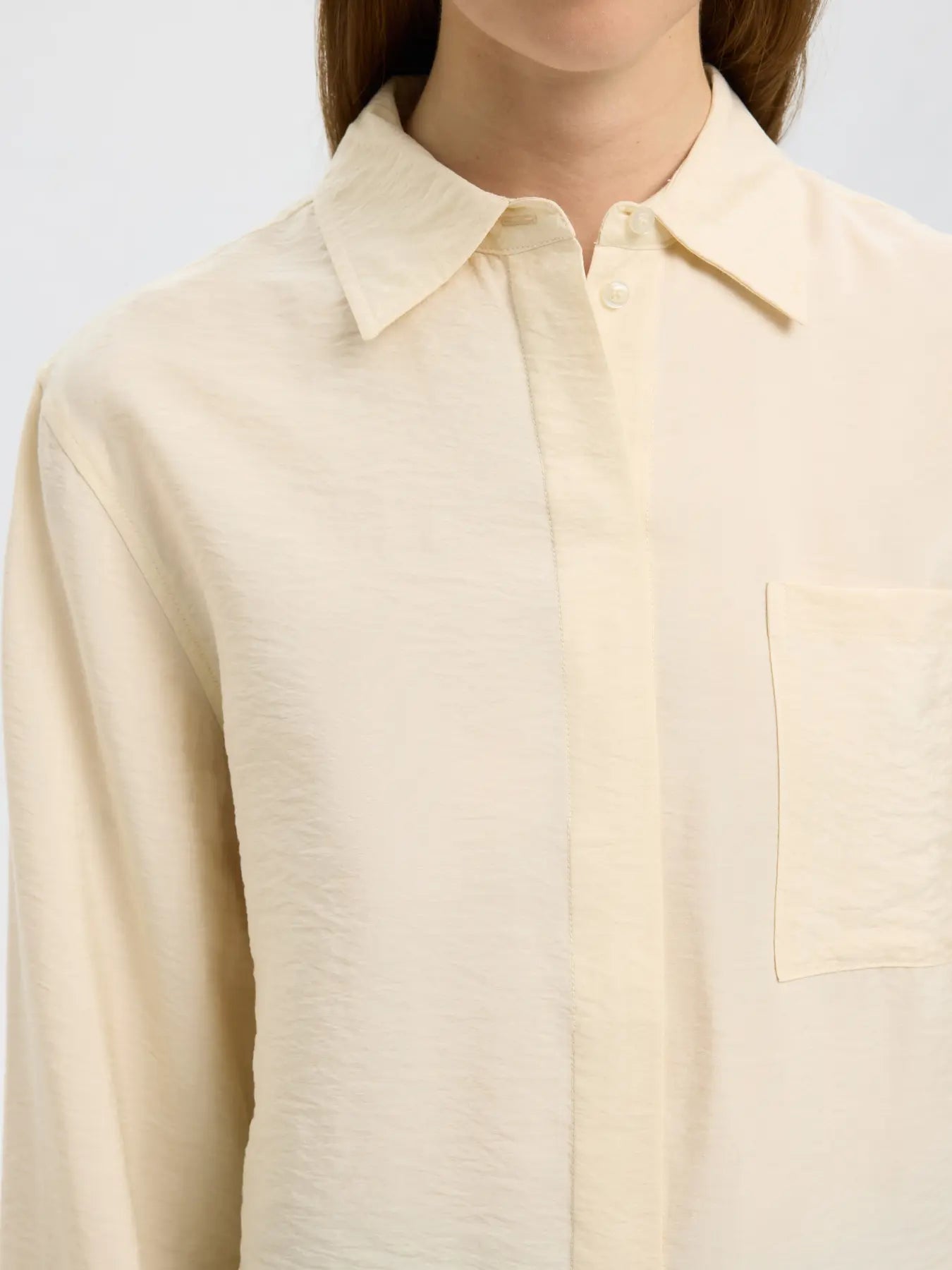 Amara Ls Relaxed Skjorta - Birch