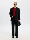 Lulu Ls Knit O-Neck - Equestrian Red Melange
