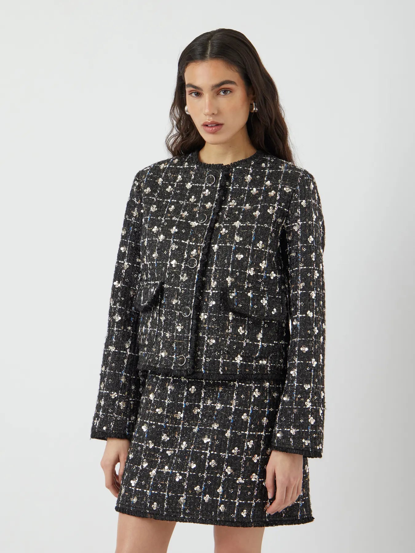 Yasvalenda Ls Tweed Jacket - Show - Black