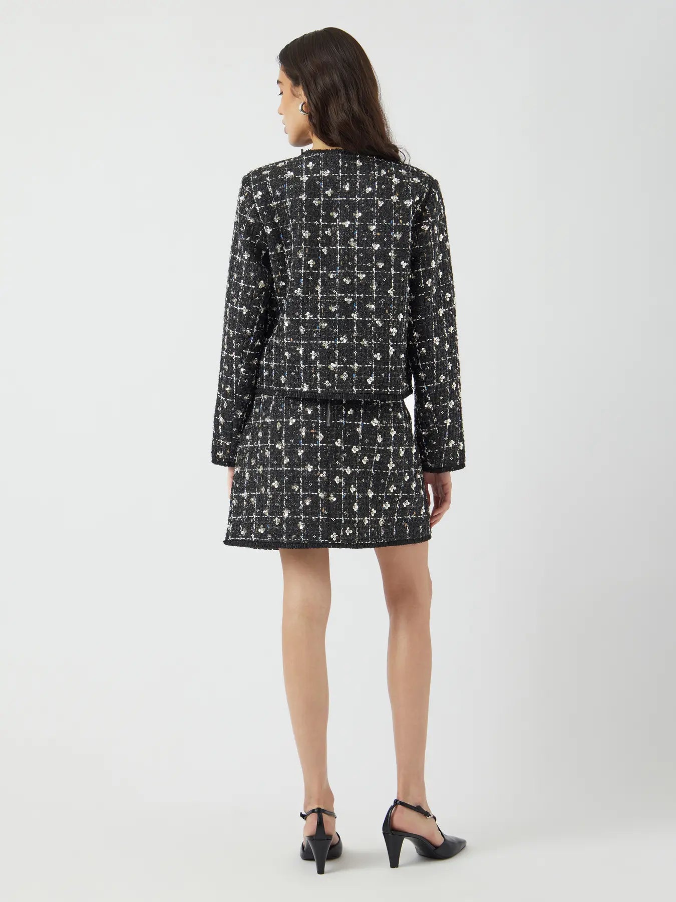 Yasvalenda Ls Tweed Jacket - Show - Black