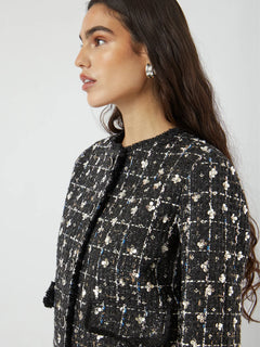 Yasvalenda Ls Tweed Jacket - Show - Black