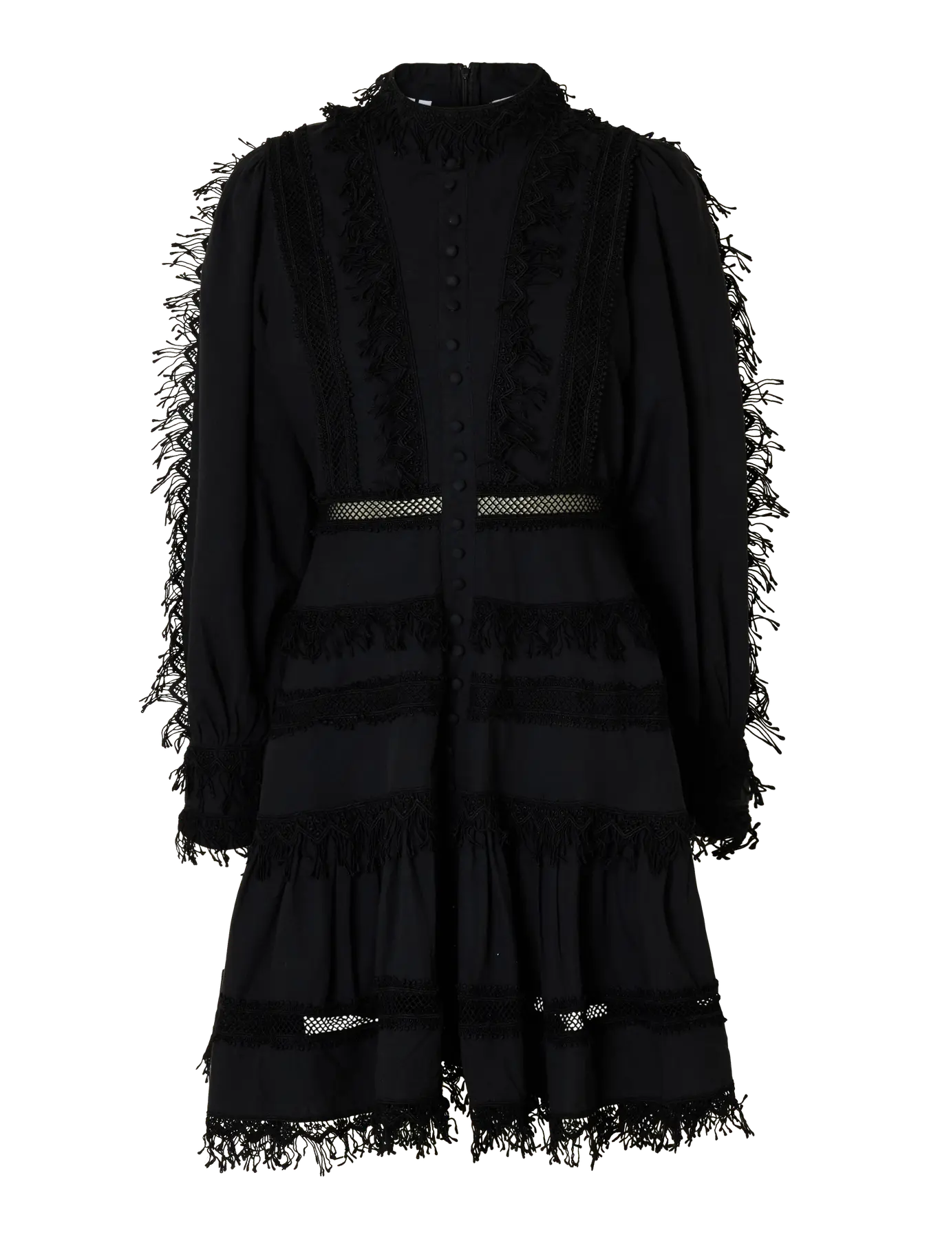 Silja LS Short Dress - Svart