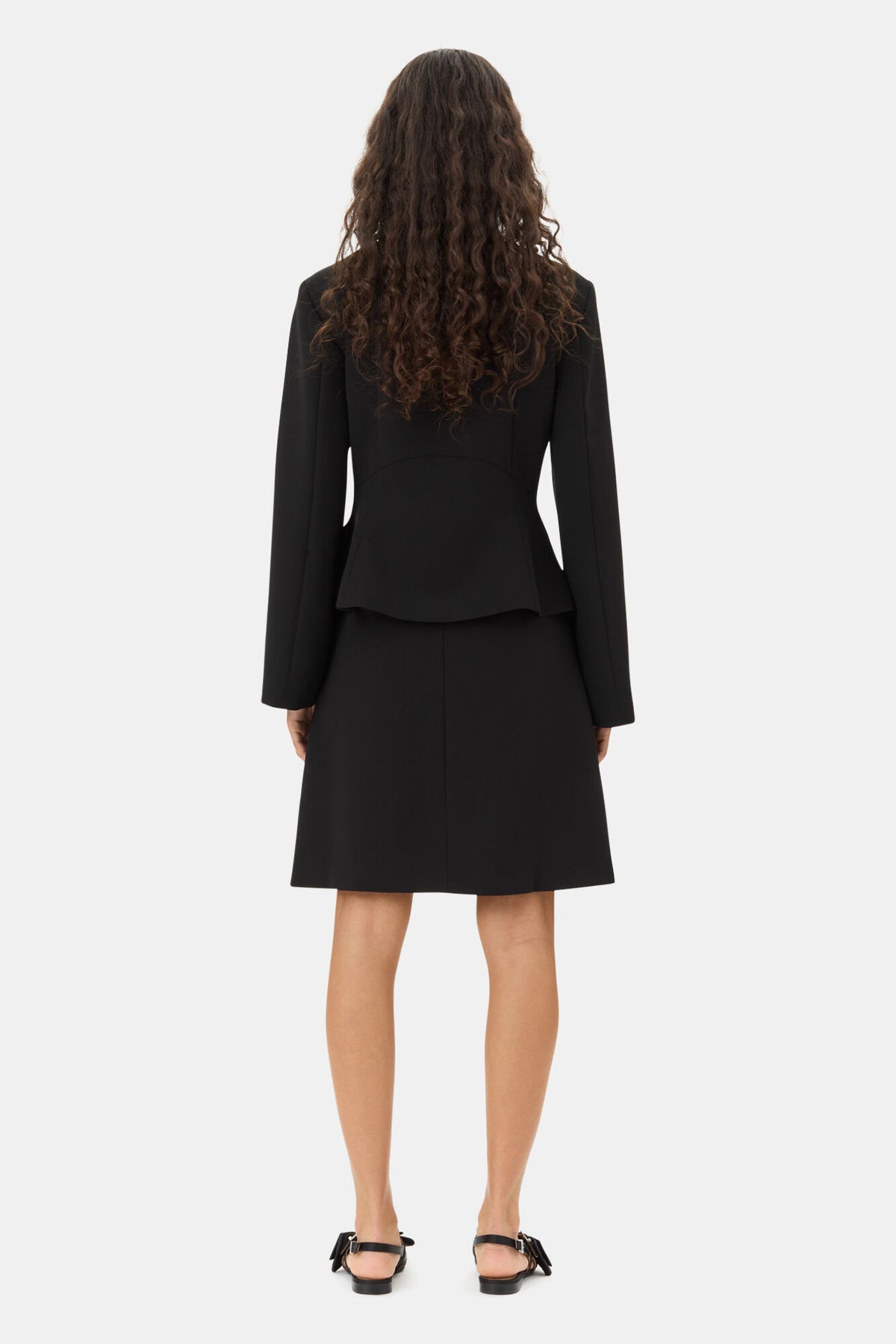 Light Twill Suiting Blazer - Svart