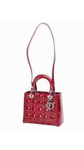 Dior Lady Dior Väska Medium - Röd