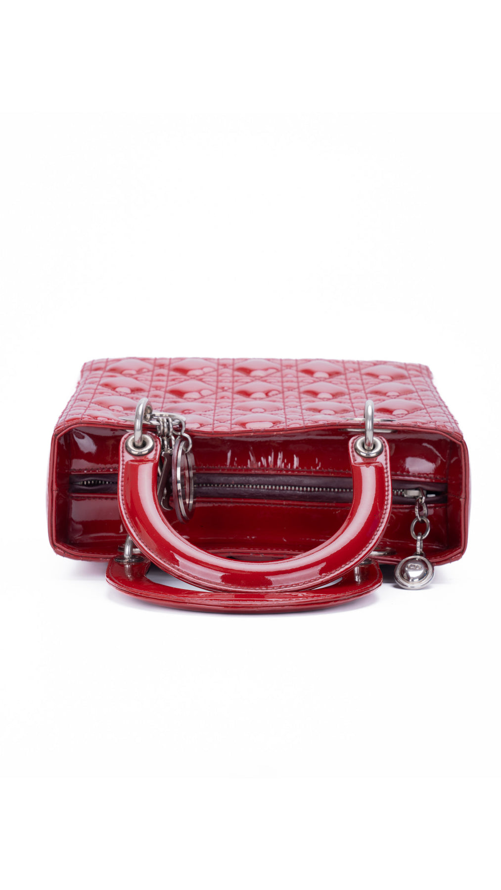 Dior Lady Dior Väska Medium - Röd