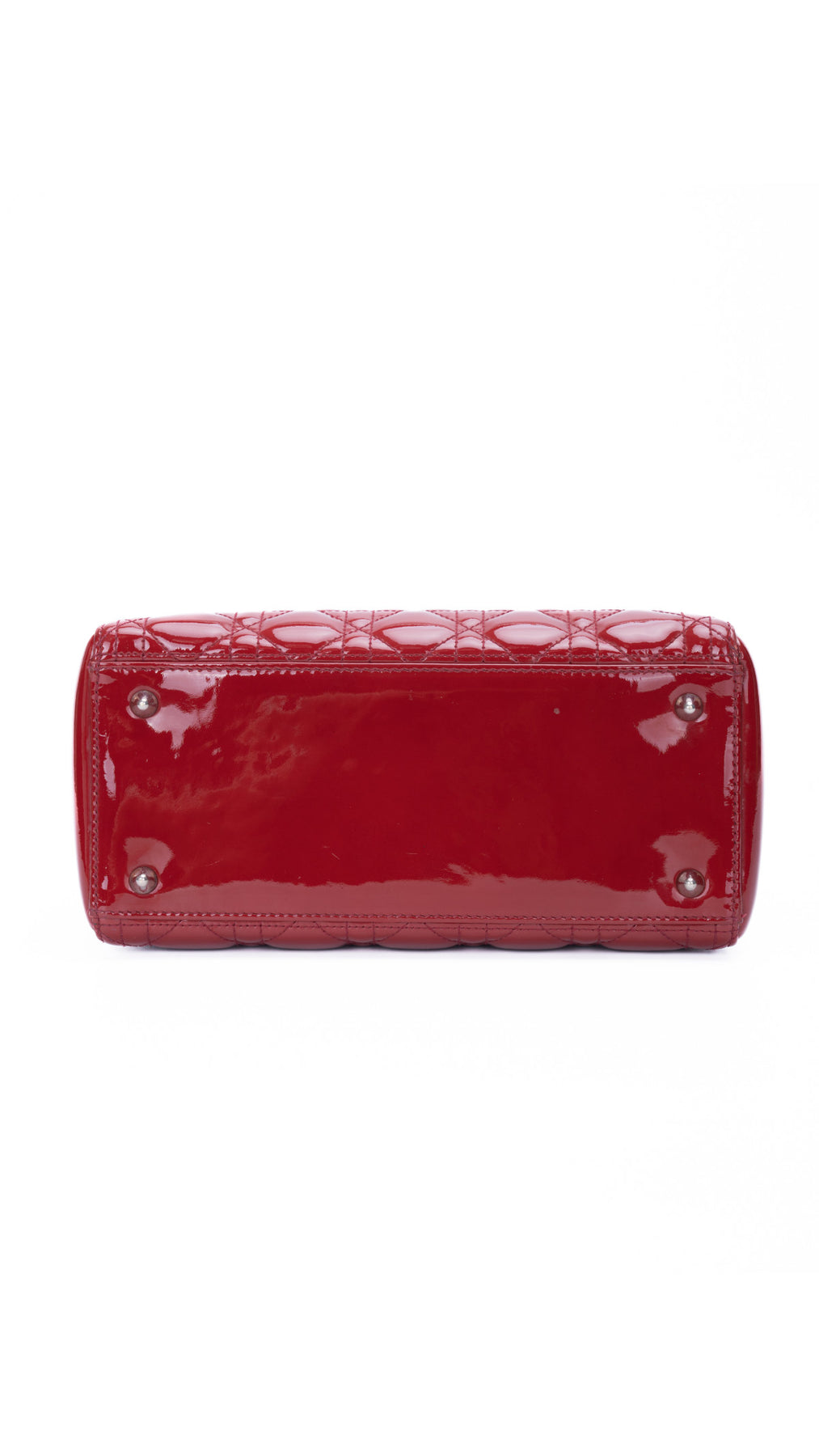 Dior Lady Dior Väska Medium - Röd
