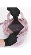 Dior Lady Dior Axelväska Medium - Metallic Rosa