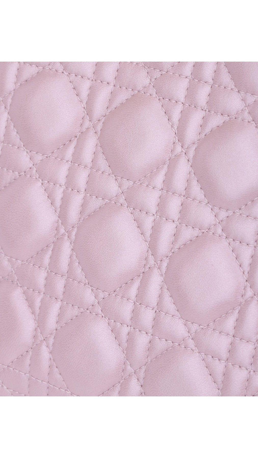 Dior Lady Dior Axelväska Medium - Metallic Rosa