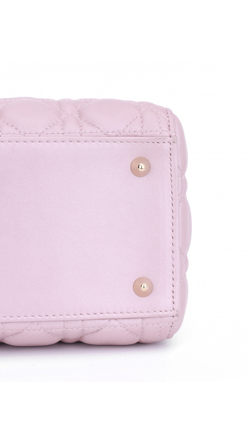 Dior Lady Dior Axelväska Medium - Metallic Rosa