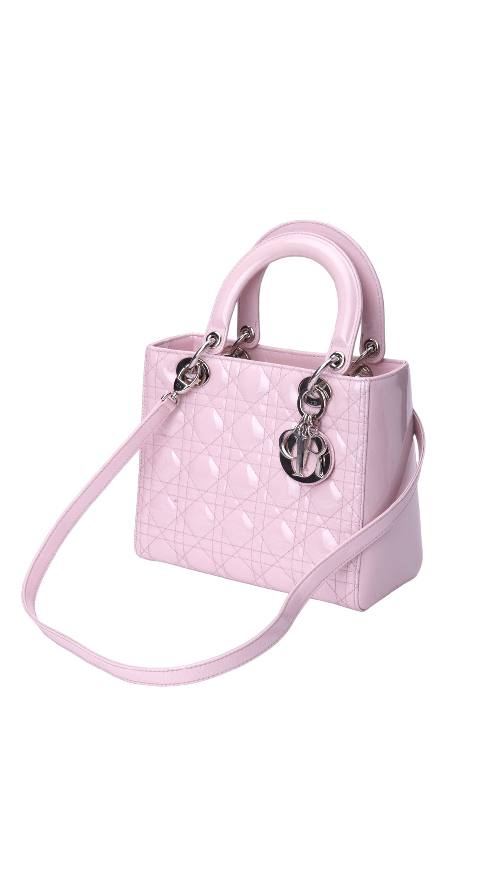 Dior Lady Dior Axelväska Medium - Rosa