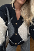 N-Laiana Knit Cardigan - Navy Mix