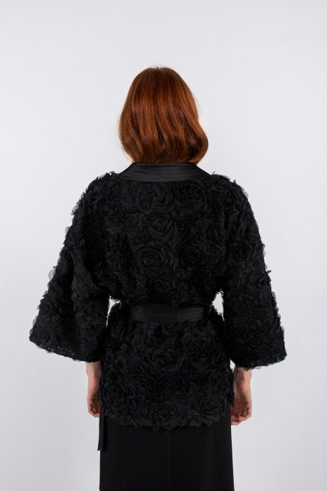Lara Kimono Jacket - Black
