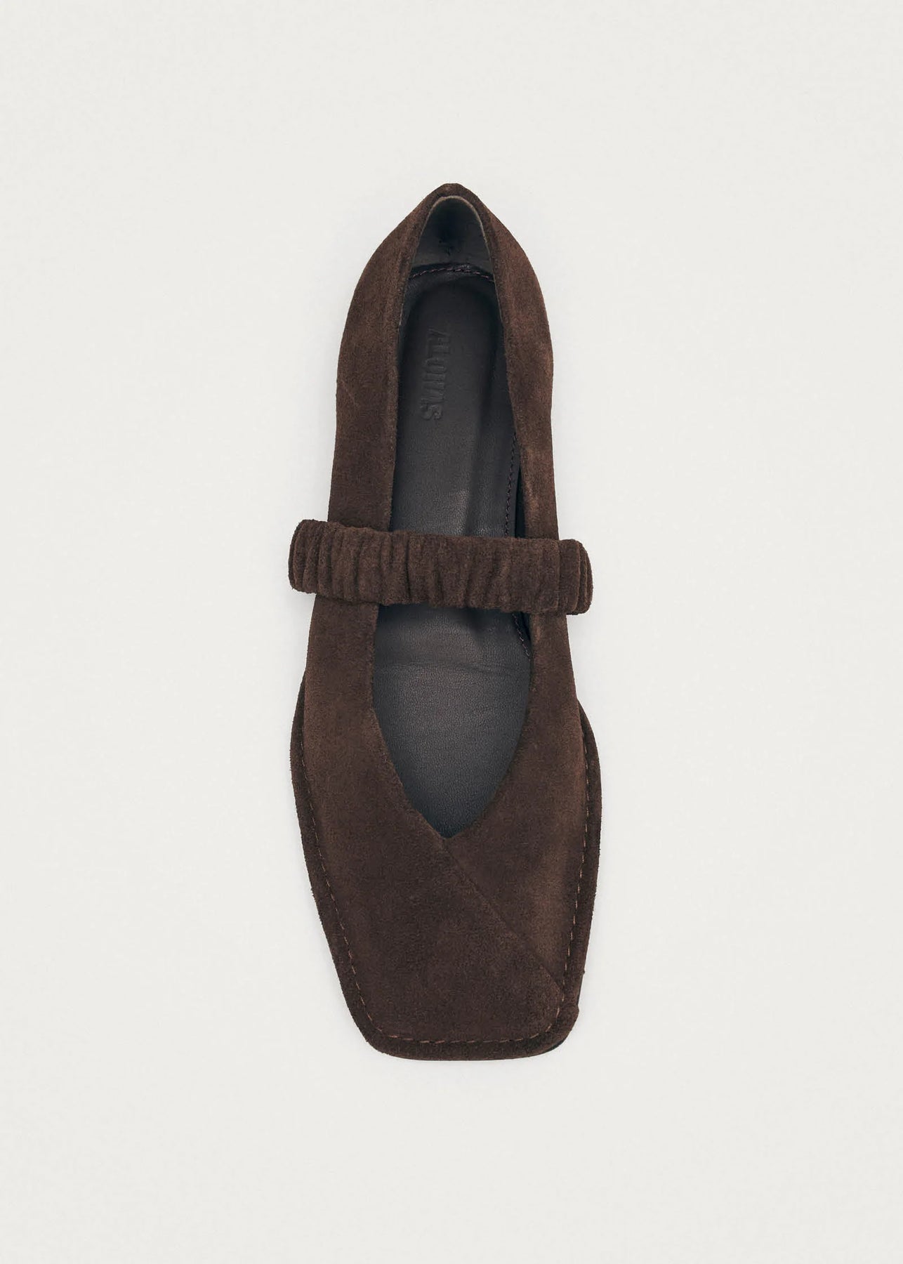 Lautan Leather Ballet Flats - Suede Brown