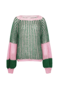 Liana Stickad Tröja - Green Bubblegum