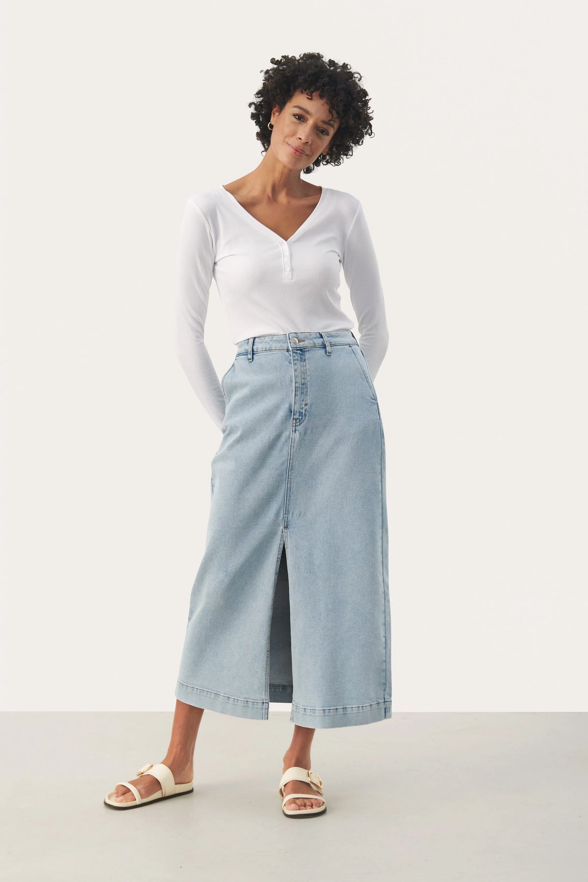 CaliahPW SK - Light Blue Denim