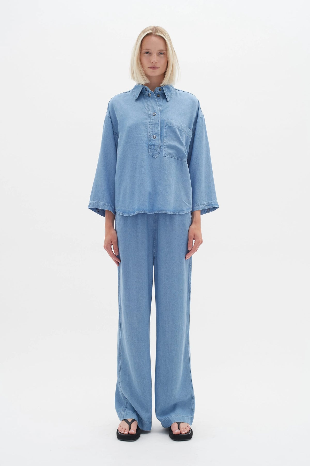 PhilipaIW Pant - Light Blue Denim