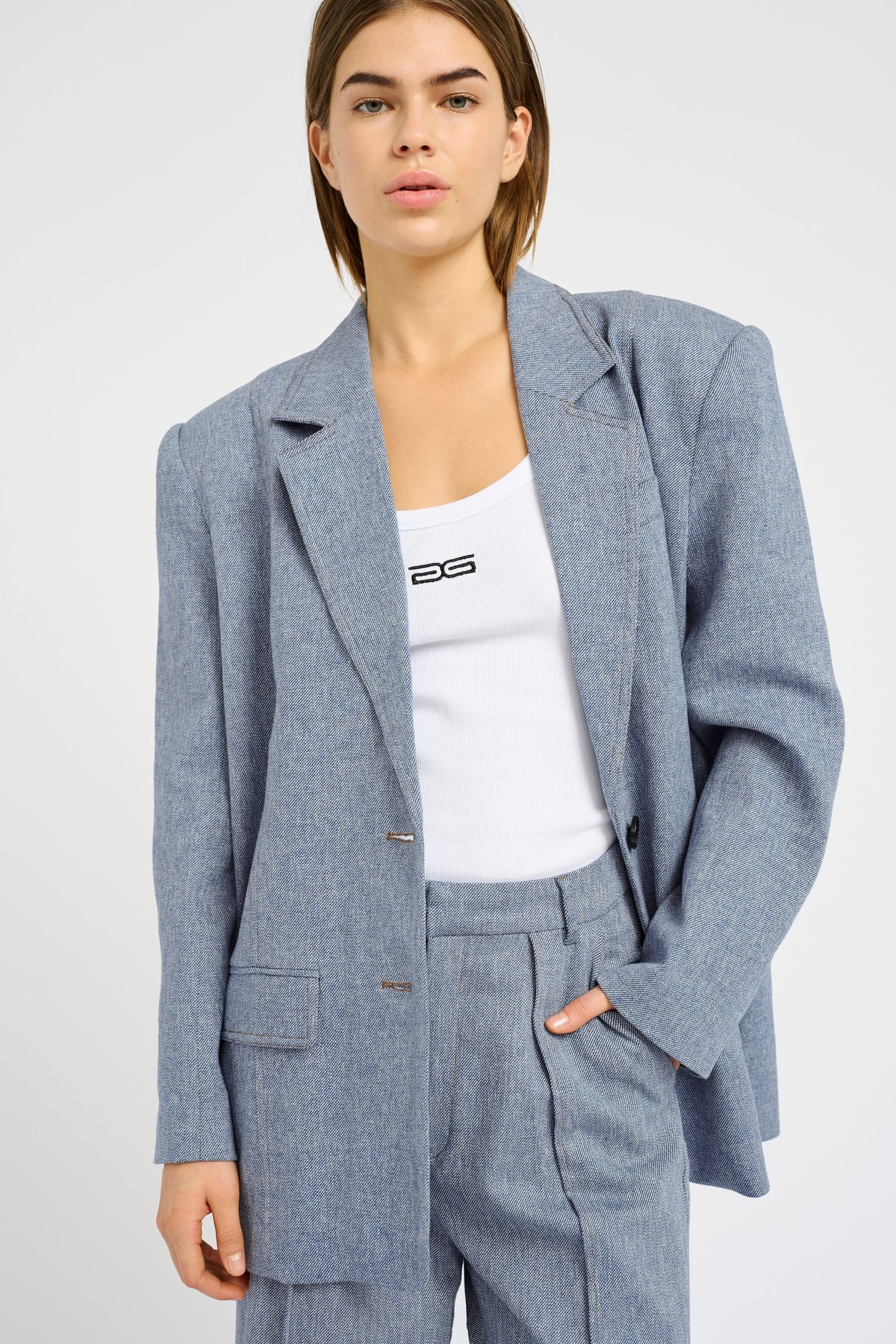 VloraGZ Oz Blazer - Light Blue