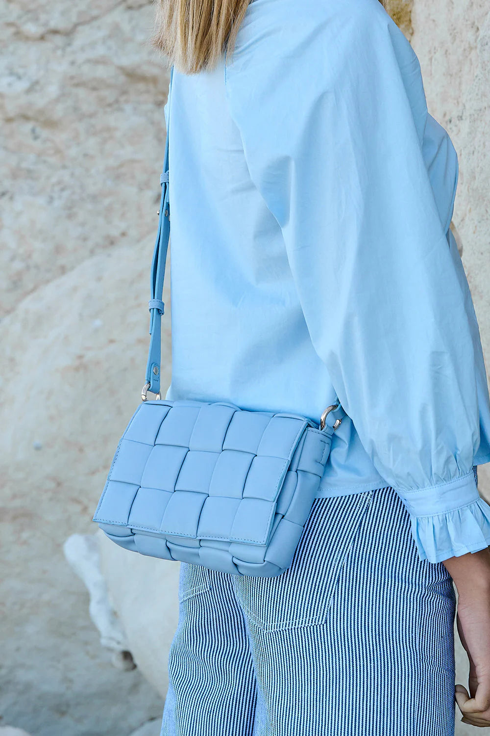 Noella Brick Bag - Ljusblå